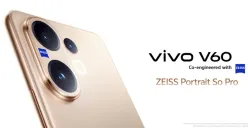 Review lengkap Vivo V60: spesifikasi kamera ZEISS, performa Snapdragon 7 Gen 4, ketahanan air IP68, harga semua varian (8/256GB, 12/256GB, 12/512GB). (Sumber: vivo.com)
