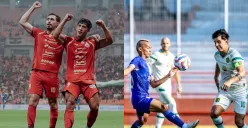 Potret tim Persija (kiri) dan Persebaya (kanan) yang diprediksi menjadi kandidat juara di kompetisi Super League 2025/2026. (Sumber: Instagram)