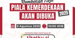 Link dan cara beli tiket Piala Kemerdekaan 2025. (Sumber: Instagram/@official.pialakemerdekaan)