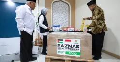Baznas salurkan 80 ton bantuan kemanusiaan berupa bantuan pangan untuk masyarakat Palestina melalui mekanisme airdrop atau udara. (Sumber: Dok. Baznas)