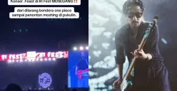 Viral di medsos, Awan .Feast tegur aparat yang lakukan tindakan represif kepada penonton yang sedang moshing di konser R-I 2025. (Sumber: Instagram)