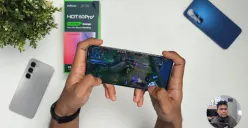 Salah satu daftar rekomendasi HP 2 jutaan terbaik yang cocok untuk gaming dan fotografi, Infinix Hot 60 Pro Plus. (Sumber: YouTube/Dimas Sampurno)