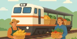 PT KAI akan meluncurkan kereta khusus untuk petani dan pedagang (Sumber: ChatGPT)