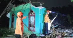 Sebuah bangunan di Kabupaten Bekasi, Jawa Barat rusak parah akibat gempabumi dengan kekuatan magnitudo 4,7, pada Rabu, 20 Agustus 2025. (Sumber: BPBD Jawa Barat)