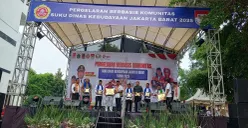 Suasana festival seni yang digelar Karang Taruna Kecamatan Cengkareng, Jakarta Barat, Minggu, 24 Agustus 2025. (Sumber: POSKOTA | Foto: Pandi Ramedhan)