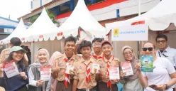 Siswa SMPN 188 Jakarta bersama tim PLN UP3 Cempaka Putih antusias mengikuti sosialisasi energi listrik. (Sumber: PLN UID Jakarta Raya)