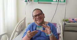 Salah satu pasien BPJS Kesehatan Alex (51) PNS sempat alami serangan jantung ditangani RSUD Tarakan Jakarta. (Sumber: Dok. BPJS Kesehatan Jakarta Pusat)