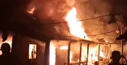 Situasi rumah tinggal usai kebakaran di Jalan Kayu Tinggi, RT 008 RW 005, Kelurahan Cakung Timur, Kecamatan Cakung, Jakarta Timur, Kamis, 4 Desember 2025. (Sumber: Istimewa)