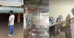 Sejumlah rumah warga di Aceh tertutup endapan lumpur mengeras pasca banjir besar, menyulitkan proses pembersihan dan evakuasi. (Sumber: Instagram/@indotodays)