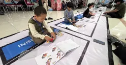 Sejumlah anak mengikuti lomba robotic dan coding animasi di Mall Ekalokasari, Kecamatan Bogor Timur, Kota Bogor, Minggu, 7 Desember 2025. (Sumber: POSKOTA | Foto: Giffar Rivana)