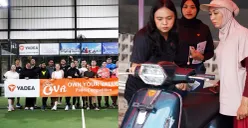 Yadea Dance Competition dan Yadea OVA Padel Competition, untuk mengajak generasi muda dan wanita aktif. (Sumber: Dok Yadea)