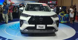 Mobil Toyota Veloz Hybrid di GJAW 2025, ICE BSD City, Kabupaten Tangerang. (Sumber: Poskota/Erwan Hartawan)
