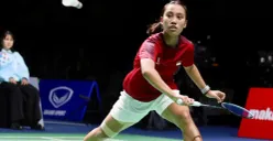 Potret pebulutangksi tunggal putri, Mutiara Ayu Puspitasari yang menembus final SEA Games 2025. (Sumber: X/INABadminton)