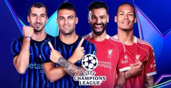 Cek link live streaming Inter Milan Vs Liverpool di Liga Champions 2025/2026, kick-off pukul 03.00 WIB dini hari. (Sumber: Vidio.com)