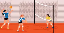 Ilustrasi jadwal pertandingan Timnas Voli Putri Indonesia di SEA Games 2025. (Sumber: Freepik)