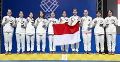 SEA Games 2025, Beregu Putri persembahkan medali perak. (Sumber: Dok. PBSI)