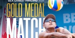 Pertandingan final voli putra Indonesia vs Thailand di SEA Games 2025 (Sumber: Instagram/@indonesian_volleyball)