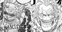 Scopper Gaban tunjukkan kekuatan yang setara dengan Rayleigh dalam manga One Piece Chapter 1139. (Sumber: X/@sigmarshanks)