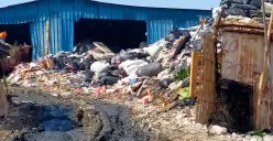 Lokasi tanah bekas rawa di Jalan Kapuk Muara 1, Penjaringan, yang diduga dijadikan tempat pembuangan sampah (TPS) liar. (Sumber: Dok. Warga)