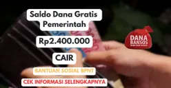 Saldo Dana Gratis Rp2.400.000 dari pemerintah akan cair lewat bantuan sosial BPNT untuk penyaluran selama satu tahun. Cek di sini (Sumber: Poskota/Herdyan Anugrah Triguna)