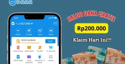 Berikut ini cara klaim saldo DANA gratis Rp200.000 yang akan langsung masuk ke dompet elekronik Anda. (Sumber: Poskota/Iko Sara Hosa)