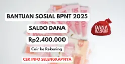 Saldo dana Rp2.400.000 disalurkan pemerintah untuk satu tahun dan dicairkan secara bertahap setiap tiga bulan sekali dengan nominal Rp600.000 untuk satu tahap pencairan. (Sumber: Poskota/Herdyan Anugrah Triguna)
