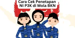 Cara cek penetapan NI PPPK di Mola BKN. (Sumber: Poskota/Arip Apandi)