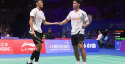 Pasangan ganda putra Muhammad Shohibul Fikri/Daniel Marthin (Sumber: Doc PBSI)