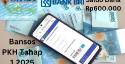 NIK KTP atas kepemilikan nama kamu sudah berhasil menerima saldo dana Rp600.000 dari subsidi bansos PKH tahap pertama 2025 via Rekening BRI. (Sumber: Poskota/Gabriel Omar Batistuta)