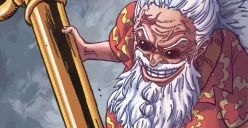 Manga One Piece Chapter 1140 menunjukkan pertarungan epik Luffy lawan Gaban. (Sumber: X/@msandc7)
