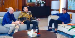 Ketua Umum IMI, Bambang Soesatyo saat bertemu dengan Gubernur Jakarta terpilih, Pramono Anung di kediaman pribadinya, Selasa, 18 Februari 2025. (Sumber: Dok. Istimewa)