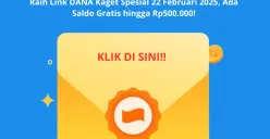Dapatkan saldo gratis hingga Rp500 ribu dengan Link DANA Kaget! Yuk, segera klaim sebelum kehabisan! (Sumber: Poskota/Yusuf Sidiq)
