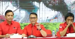 Juru Bicara PDI Perjuangan Ahmad Basarah menggelar jump pers terkait retreat Kepala Daerah dari kader PDI Perjuangan. (Sumber: Dok PDI Perjuangan)