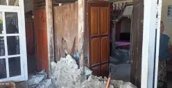 Kondisi rumah rusak akibat gempa bumi yang mengguncang Kabupaten Bolaang Mongondow Timur, Sulawesi Utara pada Rabu 26 Febuari 2025. (Sumber: Dok BPBD Kabupaten Bolaang Mongondow Timur)