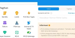 Ilustrasi membeli token atau membayar tagihan listrik di aplikasi DANA. (Sumber: Poskota/Dzikri)