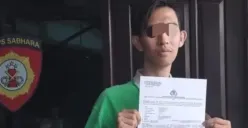 Korban penyerangan, Farhan 25 tahun, seusai membuat laporan polisi di Polsek Pondok Gede, Kota Bekasi, Kamis, 2 Januari 2025. (Dok. Pribadi/Farhan).