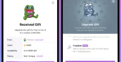Ilustrasi fitur hadiah Telegram yang dapat dikonversi menjadi token NFT. (Sumber: Telegram)