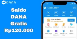 Kesempatan menarik untuk klaim saldo DANA Gratis Rp120.000 hari ini Kamis 23 Januari 2025 masuk dompet elektronik. (Sumber: Poskota/Syania Nurul Lita Baikuni)