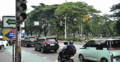 Ilustrasi lamp lalu lintas. (Sumber: Poskota/ Bilal Nugraha Ginanjar)
