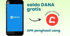 Klaim saldo DANA gratis dari aplikasi penghasil uang Cashzine. (Sumber: Poskota/Della Amelia)