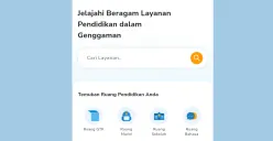Tangkapan layar antarmuka aplikasi Rumah Pendidikan yang diluncurkan oleh Kemendikdasmen. (Sumber: Rumah Pendidikan)