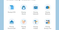 Ilustrasi daftar fitur yang dapat diakses di aplikasi Rumah Pendidikan. (Sumber: Rumah Pendidikan)