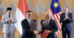 Axiata dan Sinar Mas lakukan penandatanganan nota kesepahaman di depan Presiden RI Prabowo Subianto dan PM Malaysia Dato’ Seri Anwar Ibrahim.