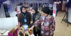 Staf Ahli Bidang Keuangan dan Pengembangan UMKM Kementerian BUMN Loto Srinaita Ginting (paling kanan) pada acara PaDi Business Matching, beberapa waktu yang lalu. (Sumber: Dok. Telkom)