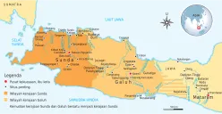 Peta Cakupan wilayah kerajaan Sunda (Sumber: Wilkipedia)