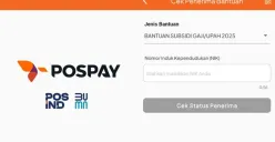 Panduan lengkap Bantuan Subsidi Upah (BSU) 2025: cara cek penerima via Pospay, persyaratan gaji di bawah Rp3,5 juta, metode pencairan via bank/pos, dan batas akhir 31 Juli. (Sumber: PosPay)