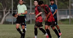 Persija Jakarta melakukan agenda pra musim melawan Persiku Kudus. (Sumber: Instagram/@persija)