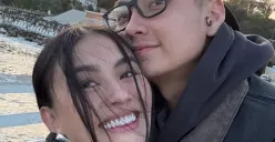 Potret kemesraan Agnez Mo dan Adam Rosadi. (Sumber: Instagram)