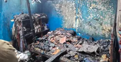 Kebakaran rumah tinggal di kawasan Cilincing, Jakarta Utara, Rabu, 23 Juli 2025. (Sumber: Damkar Jakarta Utara)