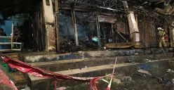 Bangunan Pasar Taman Puring, Jakarta Selatan hangus terbakar Senin, 28 Juli 2025. (Sumber: POSKOTA | Foto: Ali Mansur)
